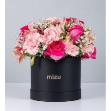 Box of Carnations and Pink Topaz