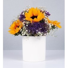Sunflower pot and foam