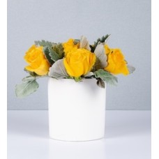 Yellow Rose and Miller Pot