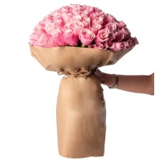 150 Pink Roses in Special Bouquet