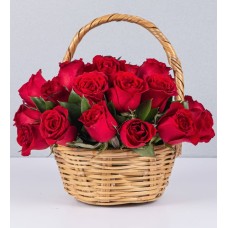 Basket Jr Red Roses