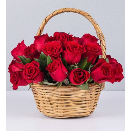 Basket Jr Red Roses