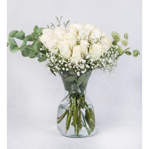 20 White Roses