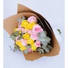 Yellow and Pink Roses