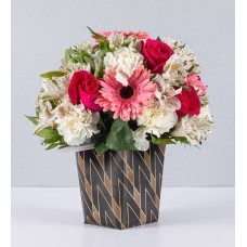 Pink Flower Arrangement With Carnations