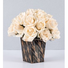Arrangement Of 24 White Roses