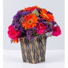 Arrangement Of Gerberas And Roses