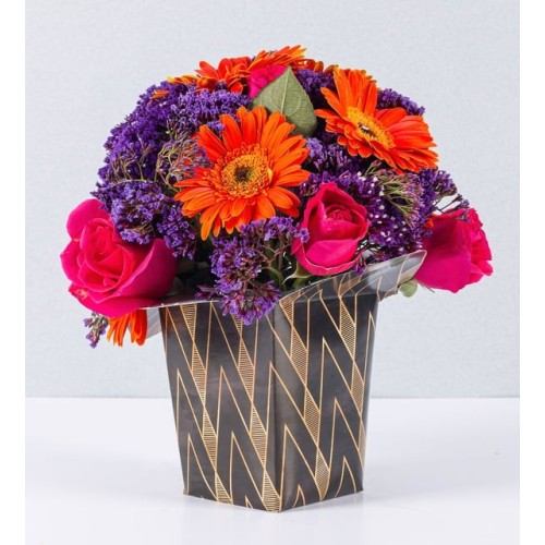 Arrangement Of Gerberas And Roses