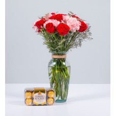 Red Rosa, Carnations And Ferrero 16