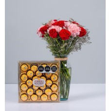 Red Rosa, Carnations And Ferrero 24