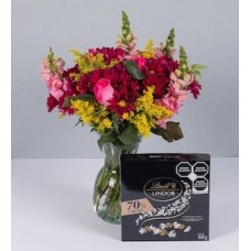 Autumn Mixed Arrangement with Lindt Bitters
