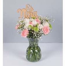 Arrangement of Carnations Pick is Girl