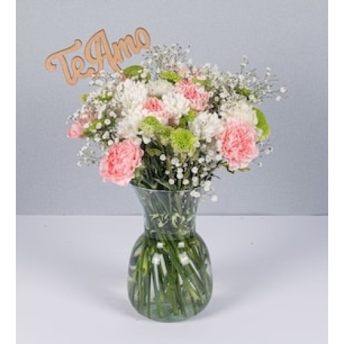 Detail of Carnations and Pick I Love You