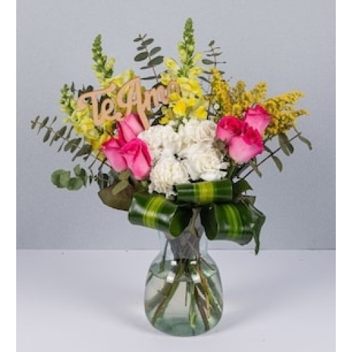 Spring Mix Arrangement with Pick I Love You