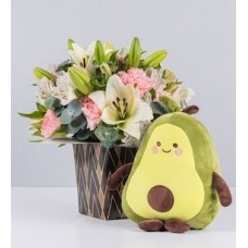 Arrangement Lilies with Avocado