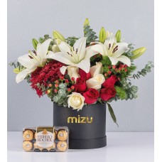 Red and White Supreme Box with Ferrero