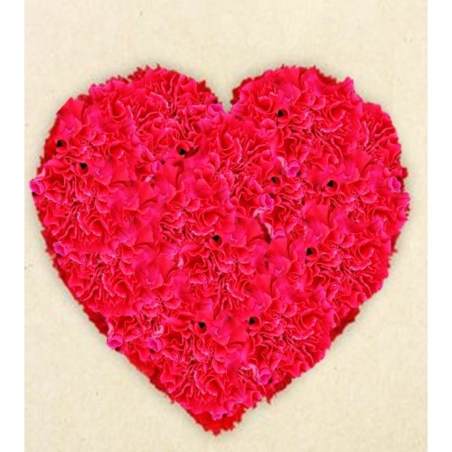 Forever Heart Shaped Funeral Flowers