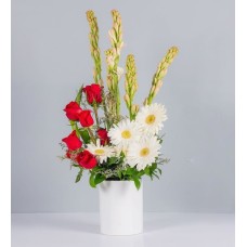 Gerberas, Roses And Tuberoses