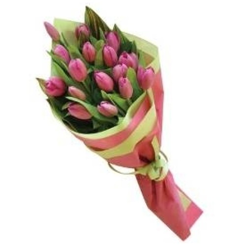Bouquet of Pink Tulips (15 Tulips)