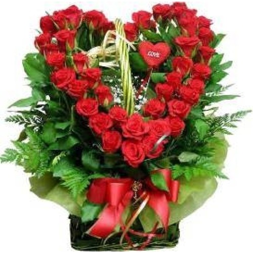 Elegant Heart-shaped Roses