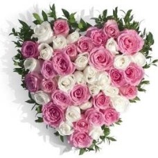 Pretty Heart (51 Roses)