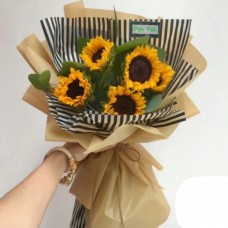 5pcs Sun Flowers Bouquet(Standard)