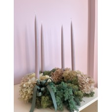 Advent wreath with optional light