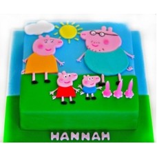 Peppa Pig Family Cake (15 persons / diameter 25 cm)