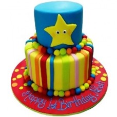 Colorful Cake With Star