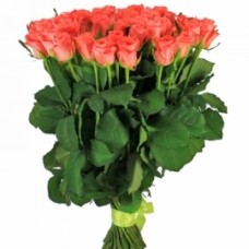 Blooming Peach Roses (21 Roses)