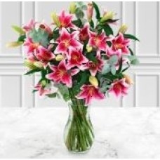Deluxe Pink Lily Bouquet