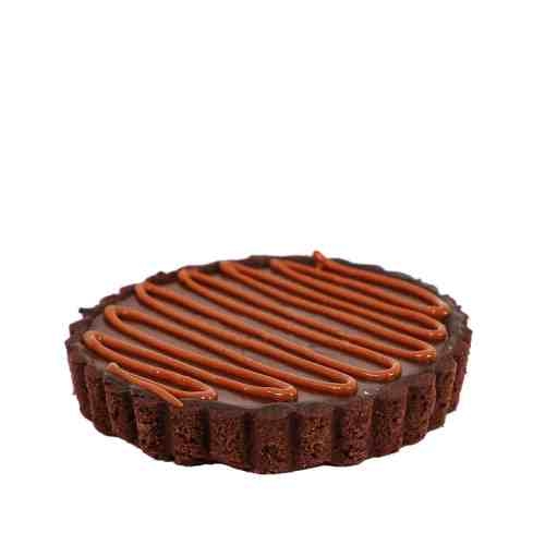 Chocolate Bottom Salted Caramel Tart-8In