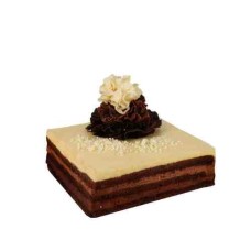 Triple Chocolate Mousse Brick Cake