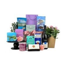 Mothers Day Flowers & Wine Gift Hamper