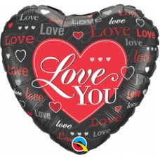 I Love You Heart Balloons (Dozen)