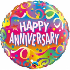 Happy Anniversary Confetti Balloons (Dozen)