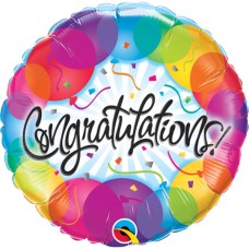 Congratulations Dots Balloons (Half-Dozen)