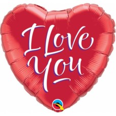 I Love You Red Heart Balloons (Dozen)
