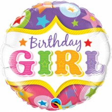 Birthday Girl Balloons (Dozen)