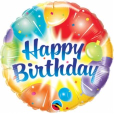 Happy Birthday Splash Balloons (Dozen)