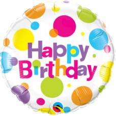 Birthday Polka Dots Balloons (Dozen)