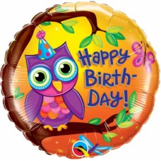 Birthday Owl Balloons (Dozen)