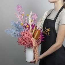 Bright Dried Flower Arrangement