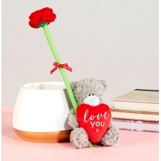 Tatty Teddy With Rose In A Gift Box