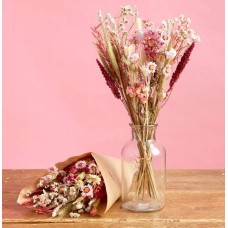 Pretty In Pinks Dried Flower Bouquet