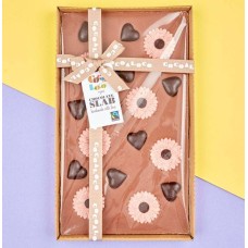 Milk Chocolate Flower Slab 500g