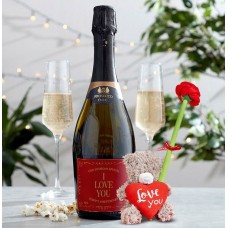 Tatty Teddy Bear and Prosecco Gift Set