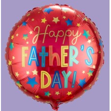 Happy Father's Day Stars Inflated Balloon