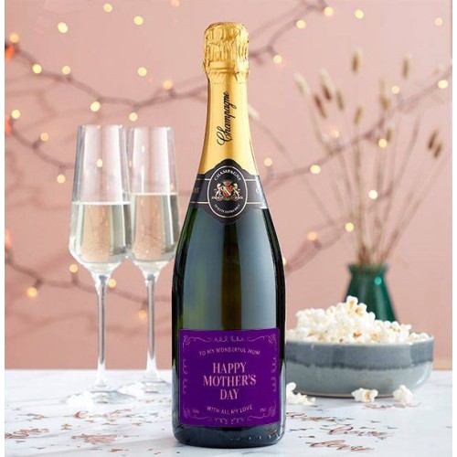 Happy Mother's Day Personalised Champagne
