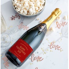 Happy Valentine's Personalised Champagne